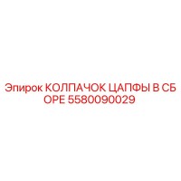 5580090029 КОЛПАЧОК ЦАПФЫ В СБОРЕ Epiroc