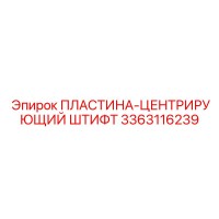 3363116239 ПЛАСТИНА-ЦЕНТРИРУЮЩИЙ ШТИФТ Epiroc