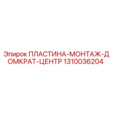 1310036204 ПЛАСТИНА-МОНТАЖ-ДОМКРАТ-ЦЕНТР Epiroc