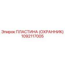 1092117005 ПЛАСТИНА (ОХРАННИК) Epiroc