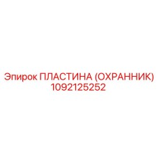 1092125252 ПЛАСТИНА (ОХРАННИК) Epiroc