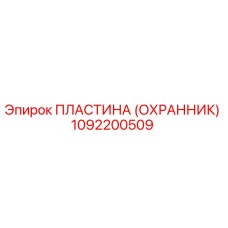 1092200509 ПЛАСТИНА (ОХРАННИК) Эпирок