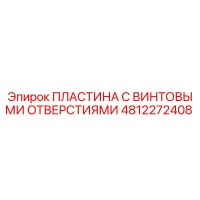 4812272408 ПЛАСТИНА С ВИНТОВЫМИ ОТВЕРСТИЯМИ Epiroc