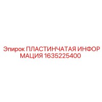 1635225400 ПЛАСТИНЧАТАЯ ИНФОРМАЦИЯ Epiroc