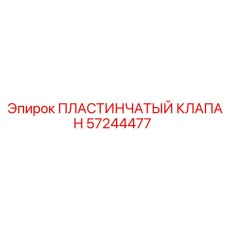 57244477 ПЛАСТИНЧАТЫЙ КЛАПАН Epiroc