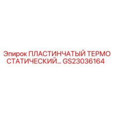 GS23036164 Пластинчатый термостатический клапан Epiroc