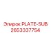 2653337754 PLATE-SUB Epiroc