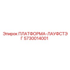 5730014001 ПЛАТФОРМА-ЛАУФСТЭГ Epiroc
