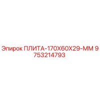 9753214793 ПЛИТА-170X60X29-ММ Epiroc