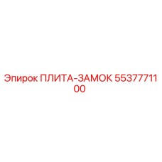 5537771100 ПЛИТА-ЗАМОК Epiroc