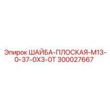300027667 ШАЙБА-ПЛОСКАЯ-M13-0-37-0X3-0T | Epiroc