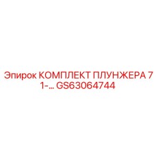 GS63064744 КОМПЛЕКТ ПЛУНЖЕРА 71-… Epiroc