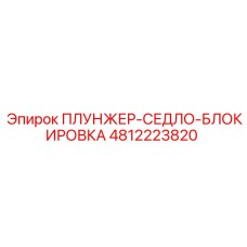 4812223820 ПЛУНЖЕР-СЕДЛО-БЛОКИРОВКА Epiroc