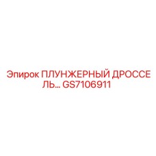 GS7106911 ПЛУНЖЕРНЫЙ ДРОССЕЛЬ Epiroc