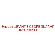 1628700900 ШЛАНГ В СБОРЕ (ШЛАНГ...) Epiroc