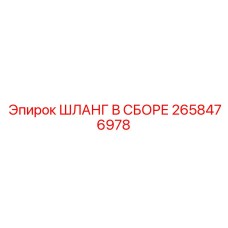 2658476978 ШЛАНГ В СБОРЕ Epiroc