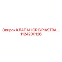 1124230126 КЛАПАН GR.BIPIASTRA Epiroc