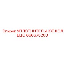666675200 УПЛОТНИТЕЛЬНОЕ КОЛЬЦО Epiroc