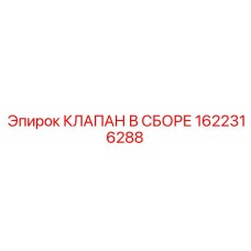 1622316288 КЛАПАН В СБОРЕ Epiroc