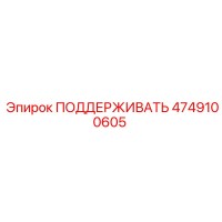 4749100605 ПОДДЕРЖИВАТЬ Epiroc