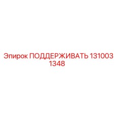 1310031348 ПОДДЕРЖИВАТЬ Epiroc