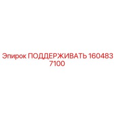 1604837100 ПОДДЕРЖИВАТЬ Epiroc