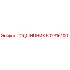 502316100 ПОДШИПНИК Epiroc