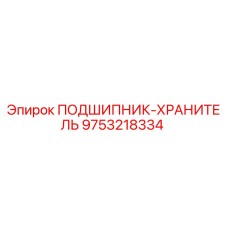 Оригинальный подшипник-хранитель Epiroc артикул 9753218334