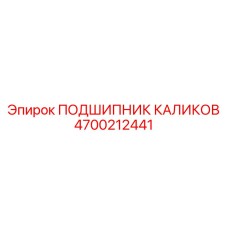 4700212441 ПОДШИПНИК КАЛИКОВ Epiroc