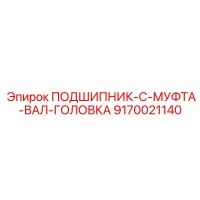 9170021140 ПОДШИПНИК-С-МУФТА-ВАЛ-ГОЛОВКА (Epiroc)