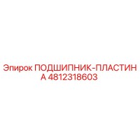 4812318603 ПОДШИПНИК-ПЛАСТИНА Epiroc