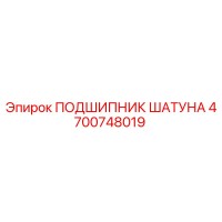 4700748019 ПОДШИПНИК ШАТУНА Epiroc
