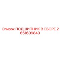 2651609840 ПОДШИПНИК В СБОРЕ Эпирок