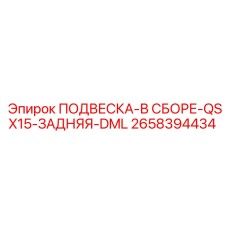 2658394434 ПОДВЕСКА-В СБОРЕ-QSX15-ЗАДНЯЯ-DML Epiroc