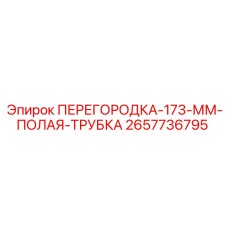 2657736795 ПЕРЕГОРОДКА-173-ММ-ПОЛАЯ-ТРУБКА Epiroc
