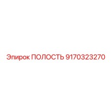 9170323270 ПОЛОСТЬ Epiroc