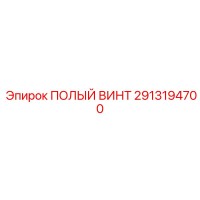 2913194700 ПОЛЫЙ ВИНТ Epiroc