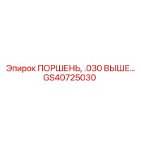GS40725030 ПОРШЕНЬ, .030 ВЫШЕ… Epiroc