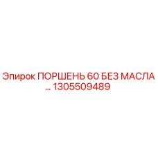 1305509489 ПОРШЕНЬ 60 БЕЗ МАСЛА от Epiroc