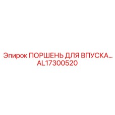 AL17300520 ПОРШЕНЬ ДЛЯ ВПУСКА | Epiroc
