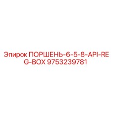 9753239781 ПОРШЕНЬ-6-5-8-API-REG-BOX Epiroc