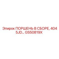 GS50819X ПОРШЕНЬ В СБОРЕ 4045JD… Epiroc