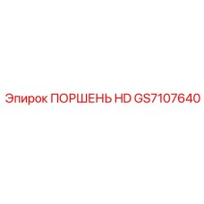 GS7107640 ПОРШЕНЬ HD Epiroc