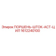 1612240100 ПОРШЕНЬ-ШТОК-ACT-ЦИЛ Epiroc