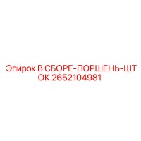 2652104981 В СБОРЕ-ПОРШЕНЬ-ШТОК Epiroc