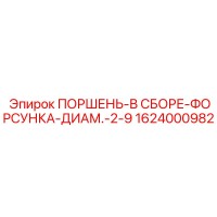 1624000982 ПОРШЕНЬ-В СБОРЕ-ФОРСУНКА-ДИАМ.-2-9 Epiroc