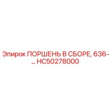 HC50278000 ПОРШЕНЬ В СБОРЕ, 636-… Epiroc