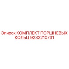 9232210731 КОМПЛЕКТ ПОРШНЕВЫХ КОЛЬЦ Epiroc