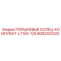 8092351025 ПОРШНЕВЫЕ КОЛЕЦ КОМПЛЕКТ LT100-125 Epiroc
