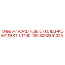 Комплект поршневых колец Epiroc артикул 8092351025
